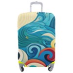 Waves Ocean Sea Abstract Whimsical Abstract Art Pattern Abstract Pattern Water Nature Moon Full Moon Luggage Cover (Medium)