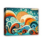 Waves Ocean Sea Abstract Whimsical Abstract Art Pattern Abstract Pattern Nature Water Seascape Deluxe Canvas 14  x 11  (Stretched)