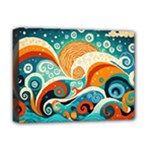 Waves Ocean Sea Abstract Whimsical Abstract Art Pattern Abstract Pattern Nature Water Seascape Deluxe Canvas 16  x 12  (Stretched) 