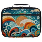 Waves Ocean Sea Abstract Whimsical Abstract Art Pattern Abstract Pattern Nature Water Seascape Full Print Lunch Bag