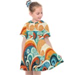 Waves Ocean Sea Abstract Whimsical Abstract Art Pattern Abstract Pattern Nature Water Seascape Kids  Sailor Dress