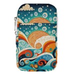 Waves Ocean Sea Abstract Whimsical Abstract Art Pattern Abstract Pattern Nature Water Seascape Waist Pouch (Small)