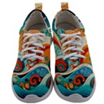 Waves Ocean Sea Abstract Whimsical Abstract Art Pattern Abstract Pattern Nature Water Seascape Mens Athletic Shoes