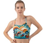 Waves Ocean Sea Abstract Whimsical Abstract Art Pattern Abstract Pattern Nature Water Seascape Mini Tank Bikini Top