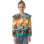Waves Ocean Sea Abstract Whimsical Abstract Art Pattern Abstract Pattern Nature Water Seascape Kids  Peter Pan Collar Blouse