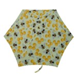 Bees Pattern Honey Bee Bug Honeycomb Honey Beehive Mini Folding Umbrellas