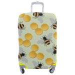 Bees Pattern Honey Bee Bug Honeycomb Honey Beehive Luggage Cover (Medium)