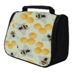 Bees Pattern Honey Bee Bug Honeycomb Honey Beehive Full Print Travel Pouch (Small)