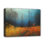 Wildflowers Field Outdoors Clouds Trees Cover Art Storm Mysterious Dream Landscape Deluxe Canvas 16  x 12  (Stretched) 