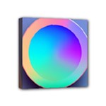 Circle Colorful Rainbow Spectrum Button Gradient Mini Canvas 4  x 4  (Stretched)