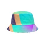 Circle Colorful Rainbow Spectrum Button Gradient Bucket Hat (Kids)
