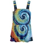 Cosmic Rainbow Quilt Artistic Swirl Spiral Forest Silhouette Fantasy Kids  Layered Skirt Swimsuit