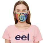 Cosmic Rainbow Quilt Artistic Swirl Spiral Forest Silhouette Fantasy Cloth Face Mask (Adult)