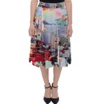 Digital Computer Technology Office Information Modern Media Web Connection Art Creatively Colorful C Classic Midi Skirt