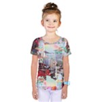 Digital Computer Technology Office Information Modern Media Web Connection Art Creatively Colorful C Kids  One Piece T-Shirt