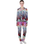 Digital Computer Technology Office Information Modern Media Web Connection Art Creatively Colorful C Casual Jacket and Pants Set