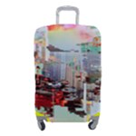 Digital Computer Technology Office Information Modern Media Web Connection Art Creatively Colorful C Luggage Cover (Small)