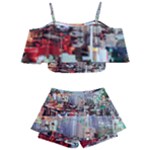 Digital Computer Technology Office Information Modern Media Web Connection Art Creatively Colorful C Kids  Off Shoulder Skirt Bikini