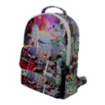 Digital Computer Technology Office Information Modern Media Web Connection Art Creatively Colorful C Flap Pocket Backpack (Large)