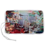 Digital Computer Technology Office Information Modern Media Web Connection Art Creatively Colorful C Pen Storage Case (M)