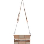 Wooden Wickerwork Texture Square Pattern Mini Crossbody Handbag
