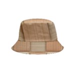 Wooden Wickerwork Texture Square Pattern Bucket Hat (Kids)