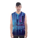 Digital Art Artwork Illustration Vector Buiding City Men s Basketball Tank Top