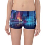Digital Art Artwork Illustration Vector Buiding City Reversible Boyleg Bikini Bottoms