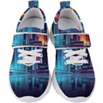 Digital Art Artwork Illustration Vector Buiding City Kids  Velcro Strap Shoes