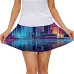 Digital Art Artwork Illustration Vector Buiding City Women s Skort