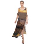 Old Port Of Maasslui Netherlands Maxi Chiffon Cover Up Dress