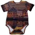 Old Port Of Maasslui Netherlands Baby Short Sleeve Bodysuit