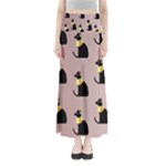 Cat Egyptian Ancient Statue Egypt Culture Animals Full Length Maxi Skirt