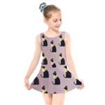 Cat Egyptian Ancient Statue Egypt Culture Animals Kids  Skater Dress Swimsuit