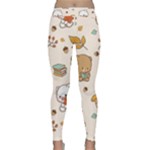 Bear Cartoon Background Pattern Seamless Animal Classic Yoga Leggings