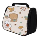 Bear Cartoon Background Pattern Seamless Animal Full Print Travel Pouch (Small)