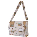 Bear Cartoon Background Pattern Seamless Animal Full Print Messenger Bag (S)