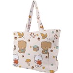 Bear Cartoon Background Pattern Seamless Animal Simple Shoulder Bag