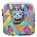 Kitten Cat Pet Animal Adorable Fluffy Cute Kitty Mini Square Pouch