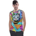 Kitten Cat Pet Animal Adorable Fluffy Cute Kitty Men s Regular Tank Top