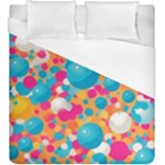 Circles Art Seamless Repeat Bright Colors Colorful Duvet Cover (King Size)