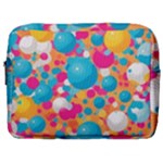 Circles Art Seamless Repeat Bright Colors Colorful Make Up Pouch (Large)