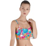 Circles Art Seamless Repeat Bright Colors Colorful Layered Top Bikini Top 