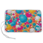 Circles Art Seamless Repeat Bright Colors Colorful Pen Storage Case (S)