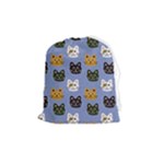 Cat Cat Background Animals Little Cat Pets Kittens Drawstring Pouch (Medium)