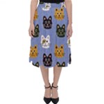 Cat Cat Background Animals Little Cat Pets Kittens Classic Midi Skirt