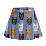 Cat Cat Background Animals Little Cat Pets Kittens Mini Flare Skirt