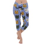 Cat Cat Background Animals Little Cat Pets Kittens Lightweight Velour Capri Yoga Leggings