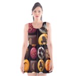 Chocolate Candy Candy Box Gift Cashier Decoration Chocolatier Art Handmade Food Cooking Scoop Neck Skater Dress