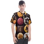 Chocolate Candy Candy Box Gift Cashier Decoration Chocolatier Art Handmade Food Cooking Men s Polo T-Shirt